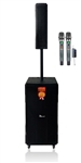 IDOLmain IPS-DJ11 Array Portable Rechargeable Bluetooth Karaoke Tower Speaker With Dual Wireless Microphones