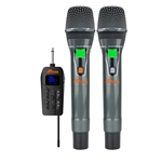 IDOLpro UHF-20 Dual Wireless Microphone Set With Rechargeable Receiver